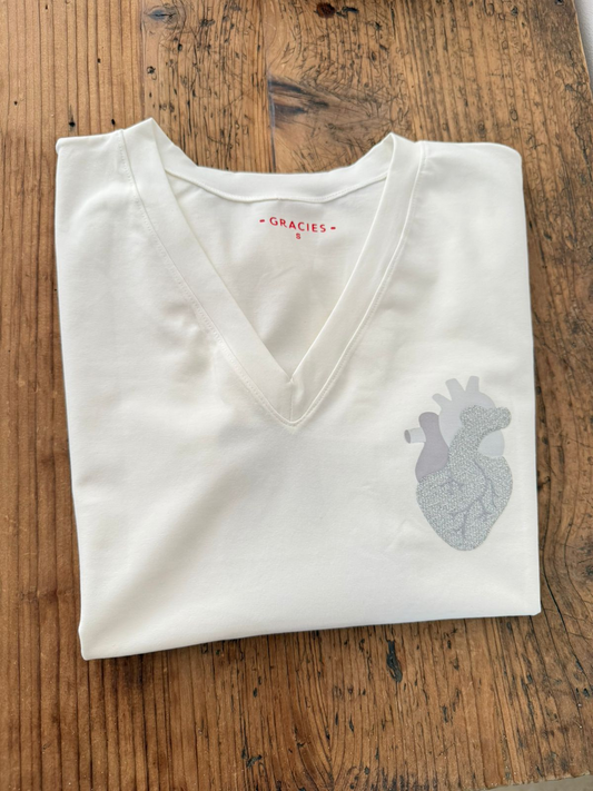 Silver Loved Heart T-Shirt